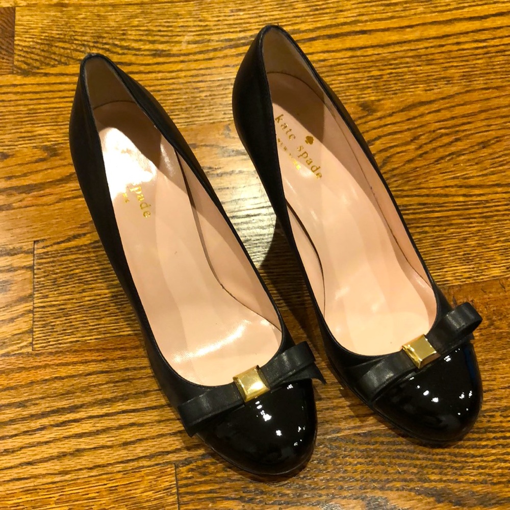 Kate Spade Kara Black/Nappa Wedges